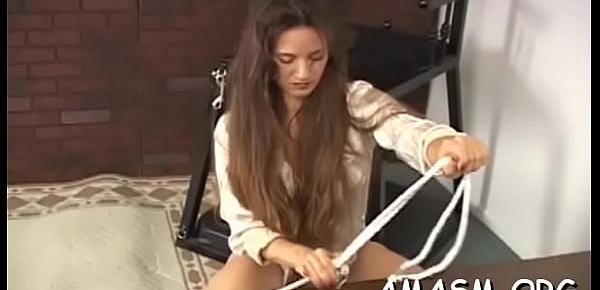 Gorgeous minx enjoys sex action